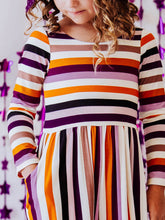 Leggy Romper - Fall Stripe